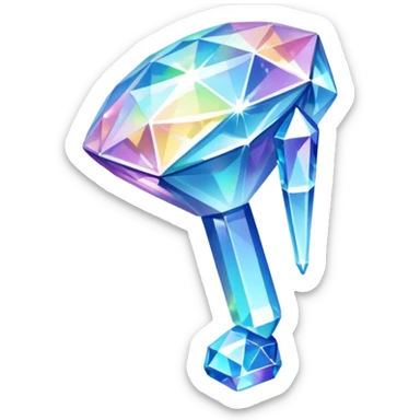 cristais no joelho sticker