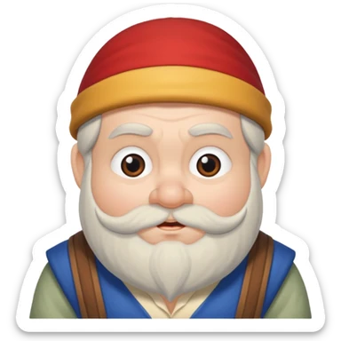 sneezy dwarf snow white sticker