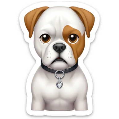 white boxer sticker