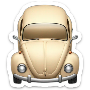 lowered beige Beetle sticker