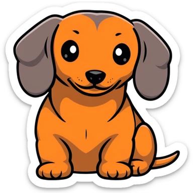 cute dachshund sticker