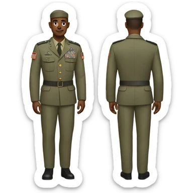 Military guy sticker