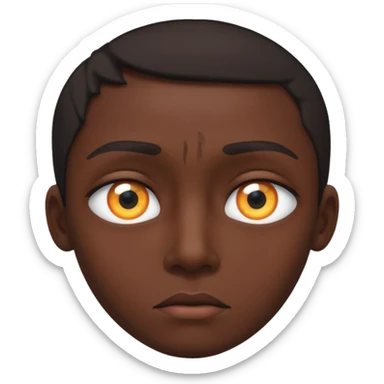 глаз, в зрачке которого отображается как падает человек  sticker