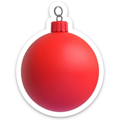 bright red bomb sticker