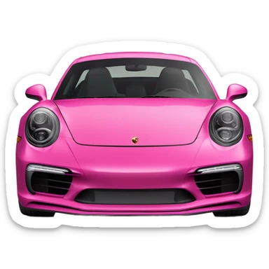 New porsche 911 pink sticker