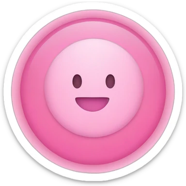 Pink circle sticker