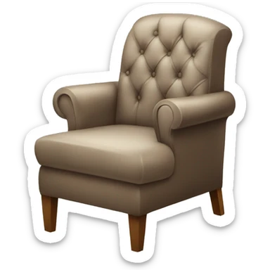Chair with shoes sticker