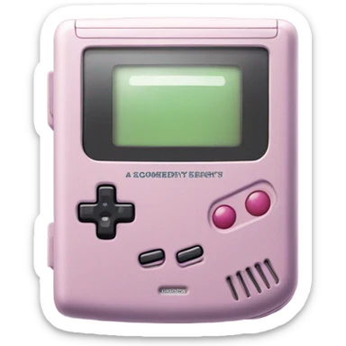 gameboy with Kirby eyes sticker
