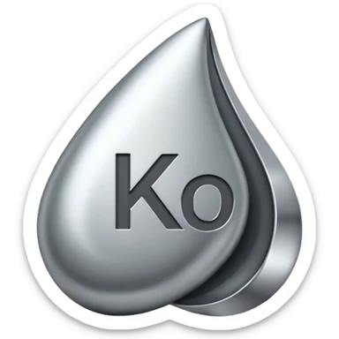 Scientific Symbol of potassium sticker