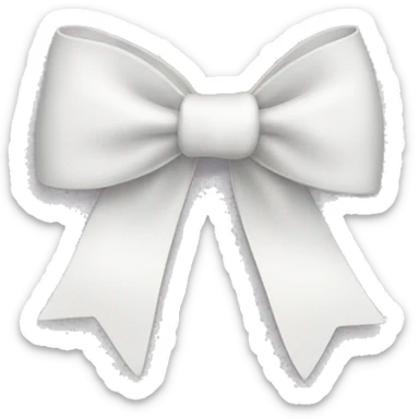 white bow sticker