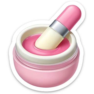 Rose vanilla lipbalm sticker