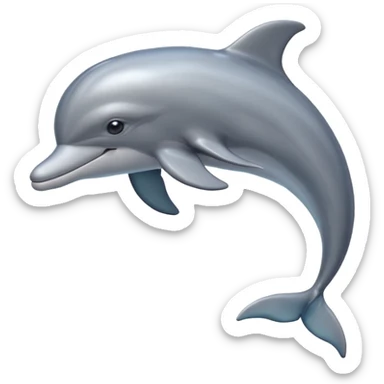 with dolphin please sticker