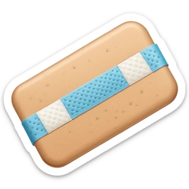 a tan band aid sticker
