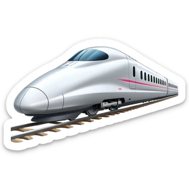 high speed bullet train sticker