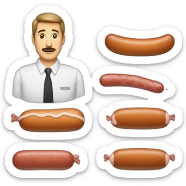 Wurst case scenario sticker