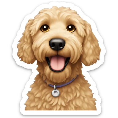 Golden doodle sticker