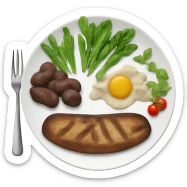 Assiette Vegan sticker