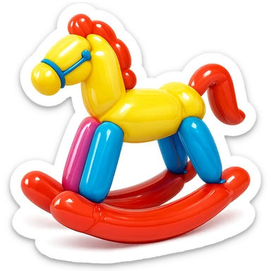 rocking horse sticker