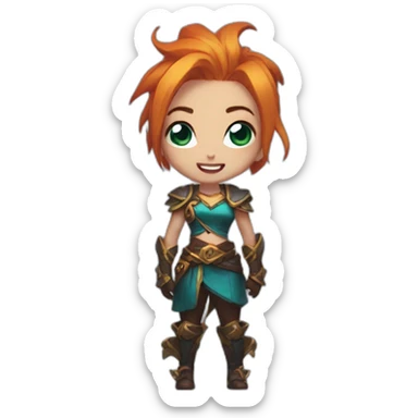 jinx league of legends sticker