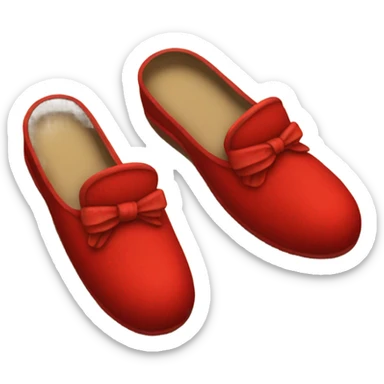 Slippers red sticker