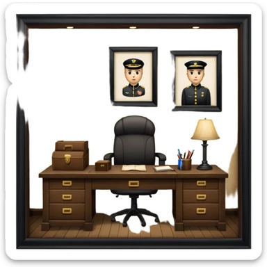 security office/ watchman office/ soldier office of 18th century sticker