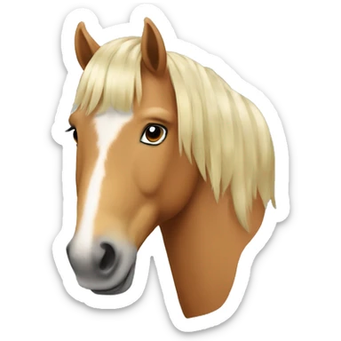 Haflinger horse sticker