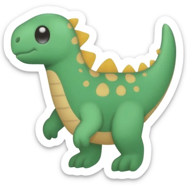 Cute dinosaur sticker