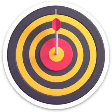 dart target bullseye sticker