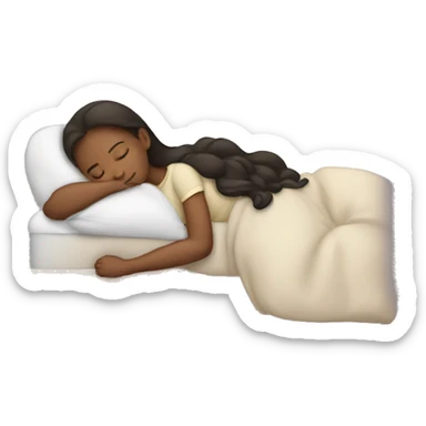 Girl sleeping sticker