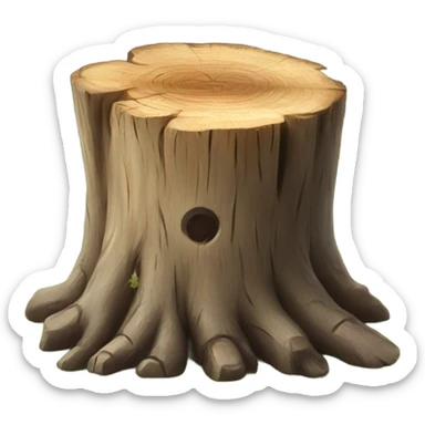 disabled tree stump sticker