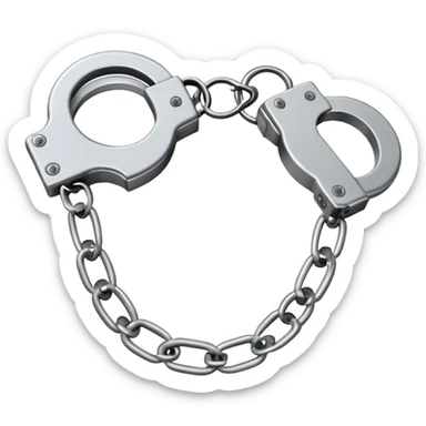 handcuffs simple sticker
