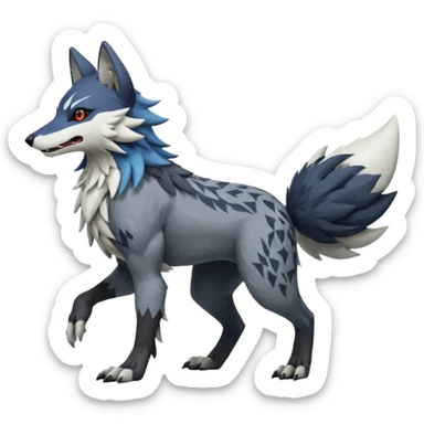 Fionbri-Vernid-Trico-Nargacuga-Wolf-Link-Silvally-fusion, full body sticker