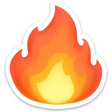 fire lightning sticker