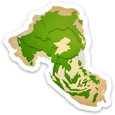 map paper of vietnam sticker