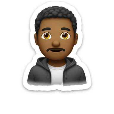 nonchalant person saying idk sticker