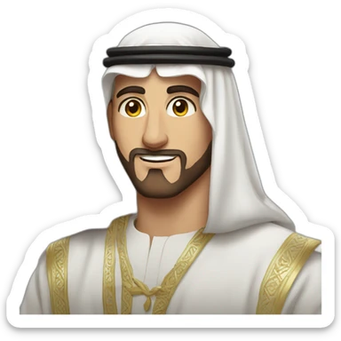 MR. Beast wearing Arab Saudia clothes sticker