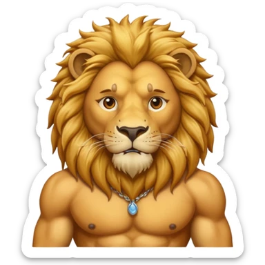 thirsty lion emoji sticker