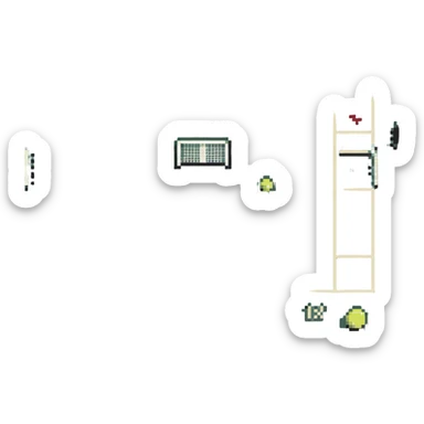 tennis court sticker