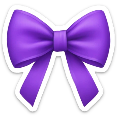 Purple bow  sticker