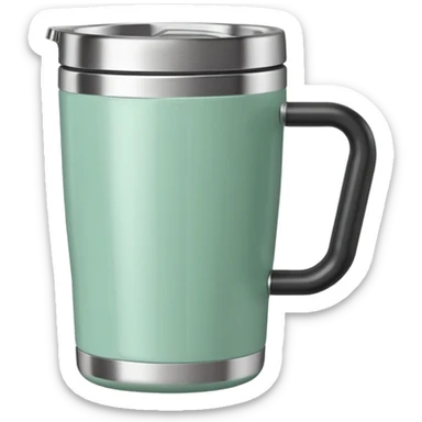 Mint green Stanley tumbler with handle  sticker