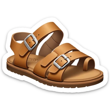 super realistic tan sandals sticker