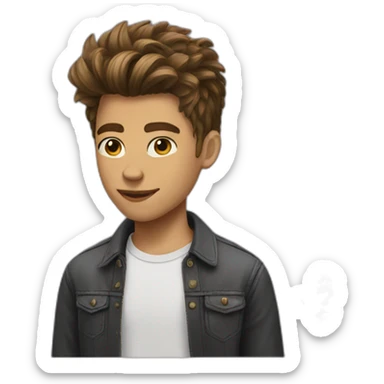 Cool hairstyle Boy sticker