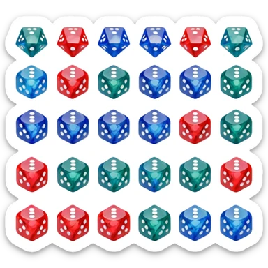 20 sided dice sticker