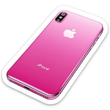 Pink iPhone  sticker
