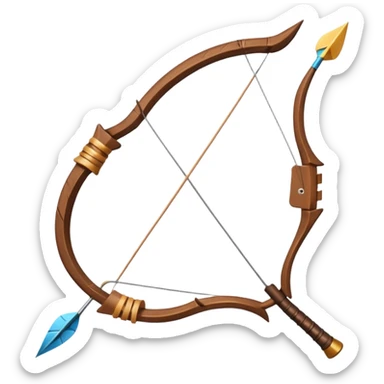 bow & arrow sticker
