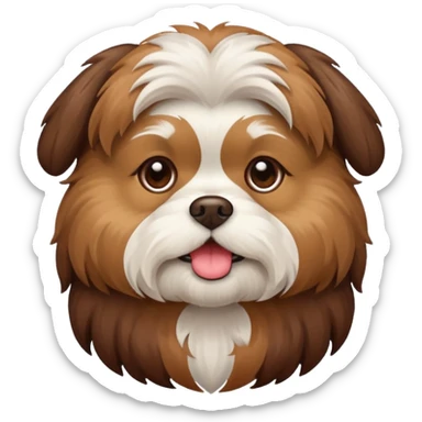 Dog Shitzu kuh chocolate sticker