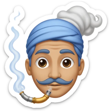 genie with smoke sticker