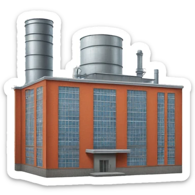 typical russian factory building sticker