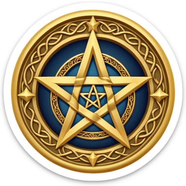Wiccan pentagram sticker