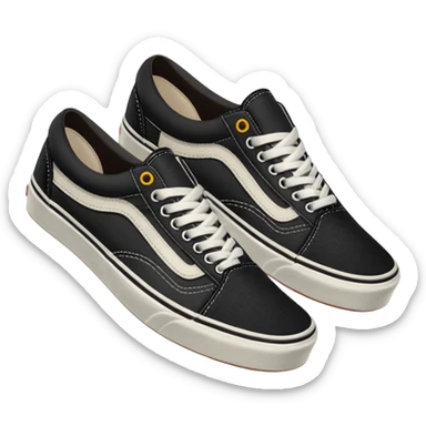 Vans shoes black sticker